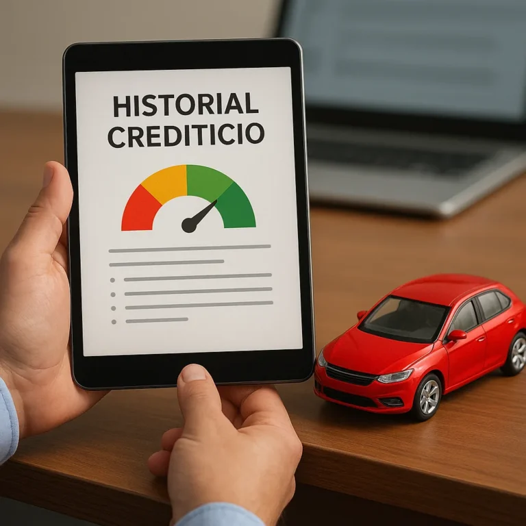 ¿Cómo influye el historial crediticio en el financiamiento de un auto?