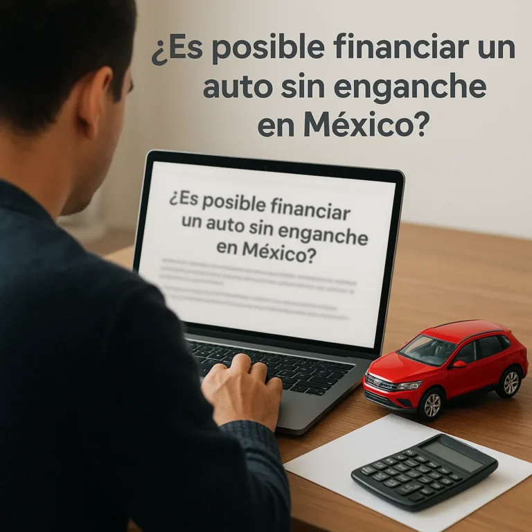 ¿Es posible financiar un auto sin enganche en México?