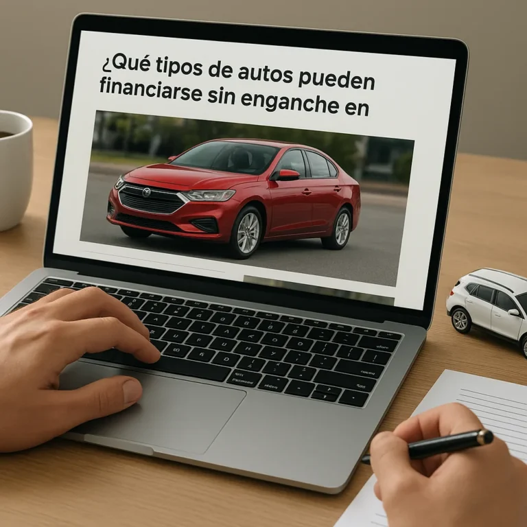 ¿Qué tipos de autos pueden financiarse sin enganche en México?